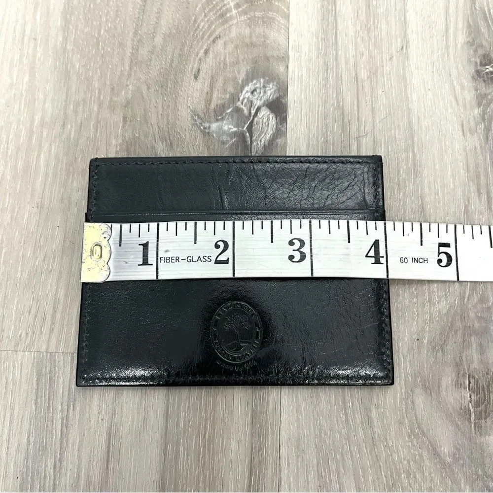 Levenger Black Leather Slim‎ Card Wallet